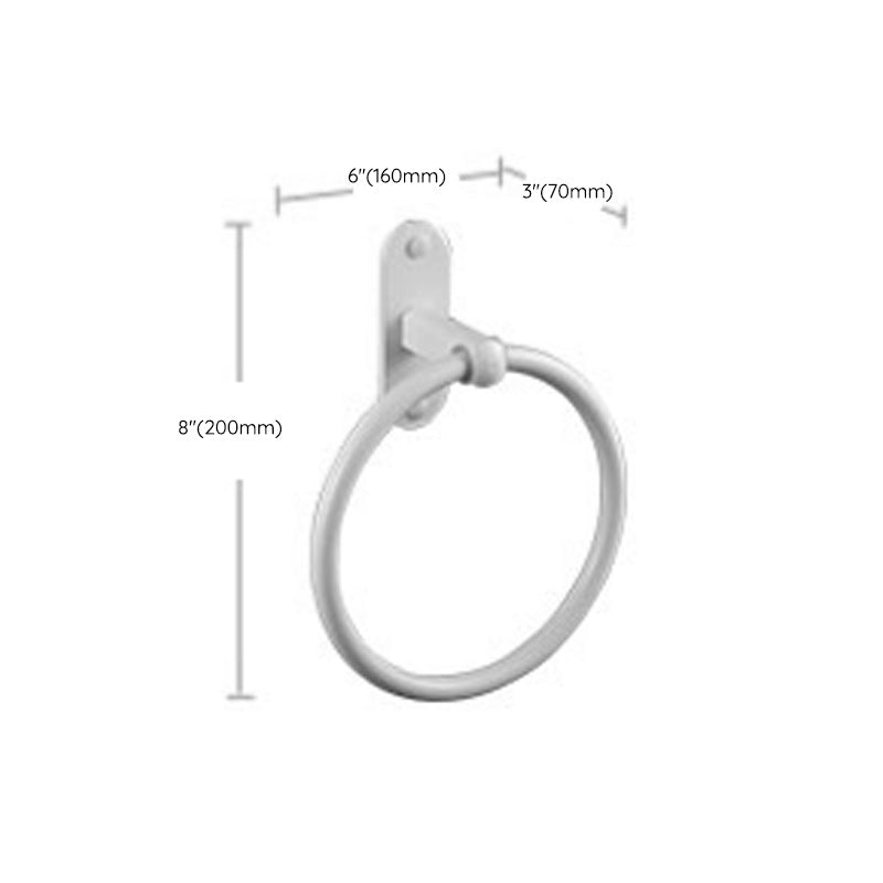 Avtoit | Aluminium Bathroom Accessories Set Modern White Bathroom Accessories Set