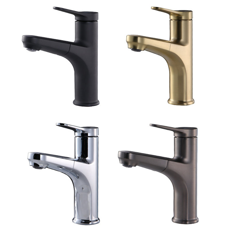 Avtoit | Contemporary Basin Faucet Copper Pure Color Single Lever Retractable Basin Faucet