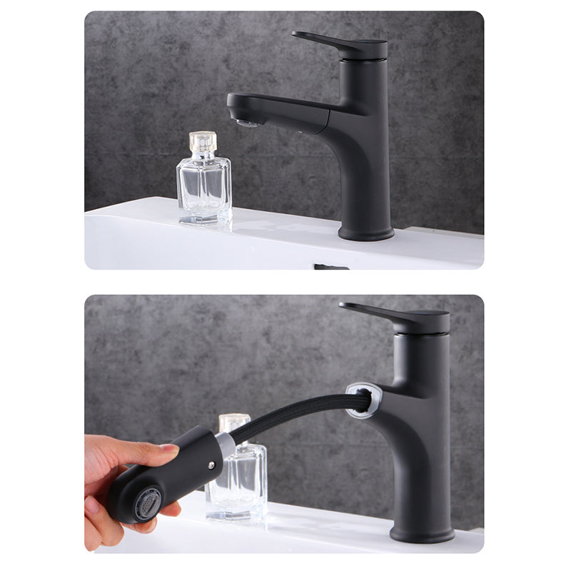 Avtoit | Contemporary Basin Faucet Copper Pure Color Single Lever Retractable Basin Faucet