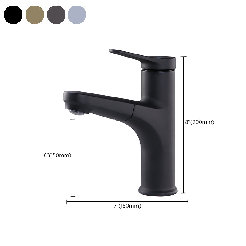 Avtoit | Contemporary Basin Faucet Copper Pure Color Single Lever Retractable Basin Faucet