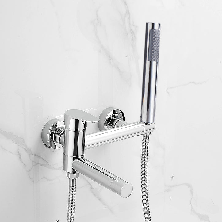 Avtoit | Contemporary Wall Mounted Bathtub Filler Single Handle Metal Faucet