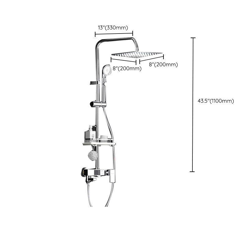 Avtoit | Wall-mounted shower system handle lever spot resist copper shower system