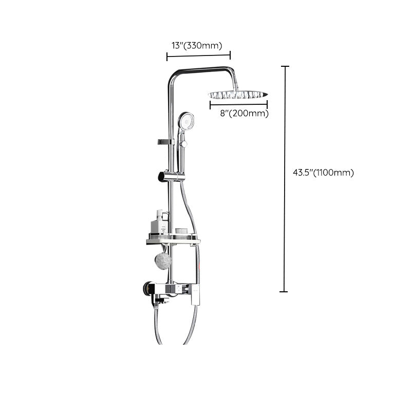 Avtoit | Wall-mounted shower system handle lever spot resist copper shower system