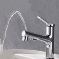 Avtoit | Round contemporary bathroom faucet with lever handle and single hole installation