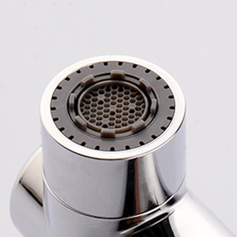 Avtoit | Round contemporary bathroom faucet with lever handle and single hole installation