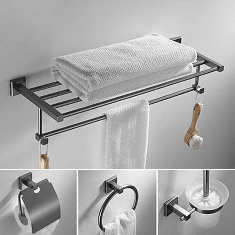Avtoit | Traditional Brass Bathroom Accessory Set Gray Bathroom Accessory Set