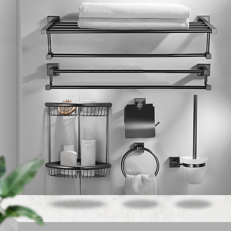 Avtoit | Traditional Brass Bathroom Accessory Set Gray Bathroom Accessory Set