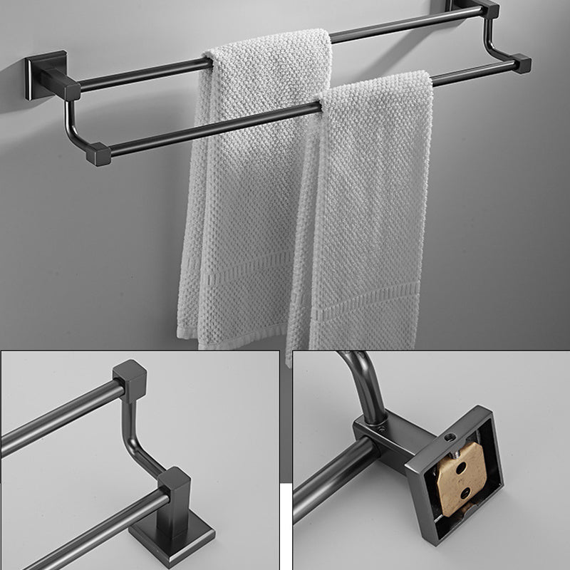 Avtoit | Traditional Brass Bathroom Accessory Set Gray Bathroom Accessory Set