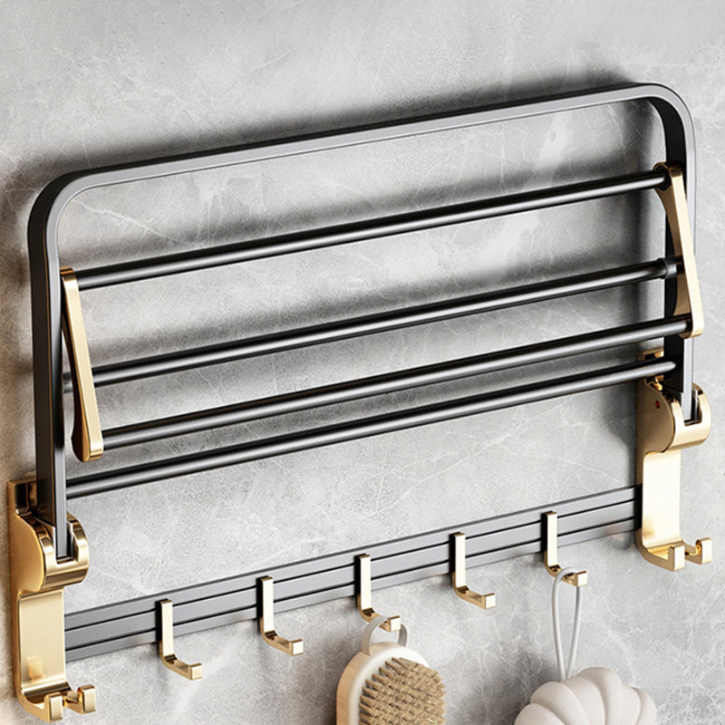 Avtoit | Modernism Bathroom Accessories Hardware Set Black & Gold Bathroom Shelf/Towel Bar