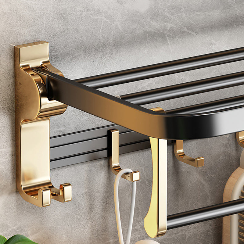 Avtoit | Modernism Bathroom Accessories Hardware Set Black & Gold Bathroom Shelf/Towel Bar