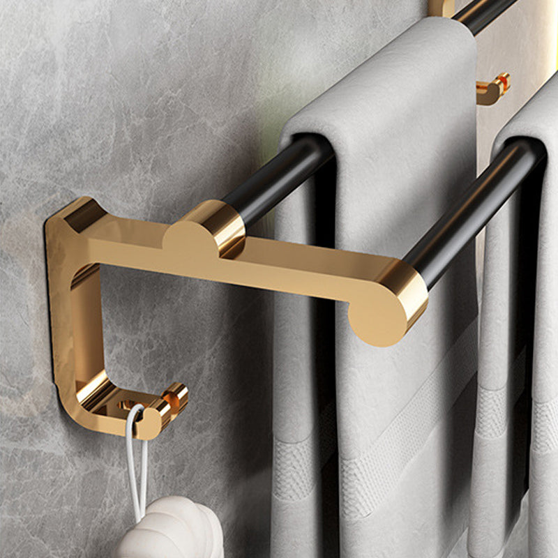 Avtoit | Modernism Bathroom Accessories Hardware Set Black & Gold Bathroom Shelf/Towel Bar