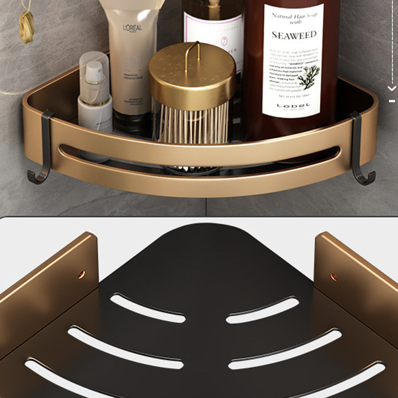 Avtoit | Modernism Bathroom Accessories Hardware Set Black & Gold Bathroom Shelf/Towel Bar