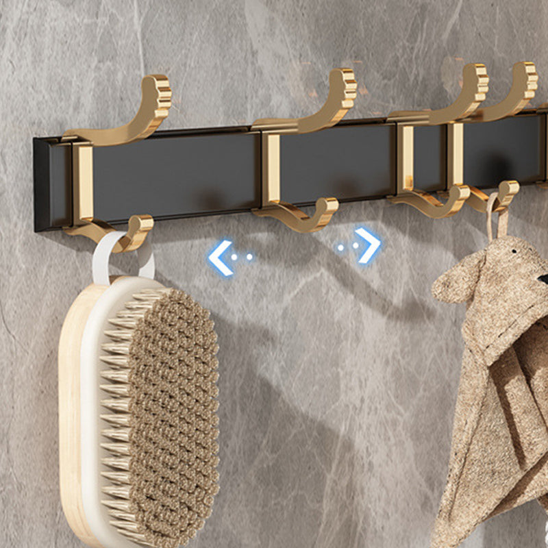 Avtoit | Modernism Bathroom Accessories Hardware Set Black & Gold Bathroom Shelf/Towel Bar