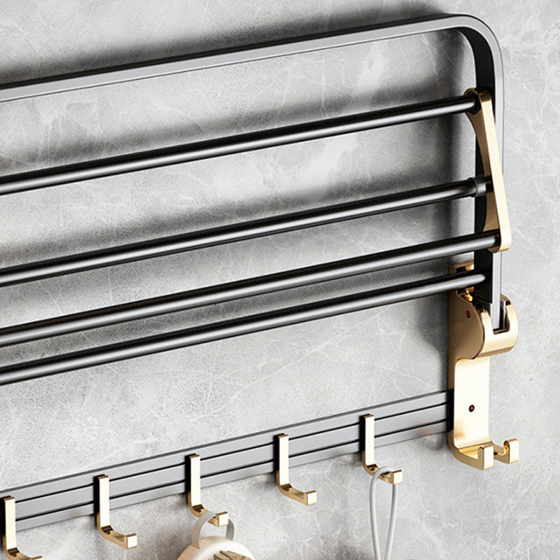 Avtoit | Modernism Bathroom Accessories Hardware Set Black & Gold Bathroom Shelf/Towel Bar