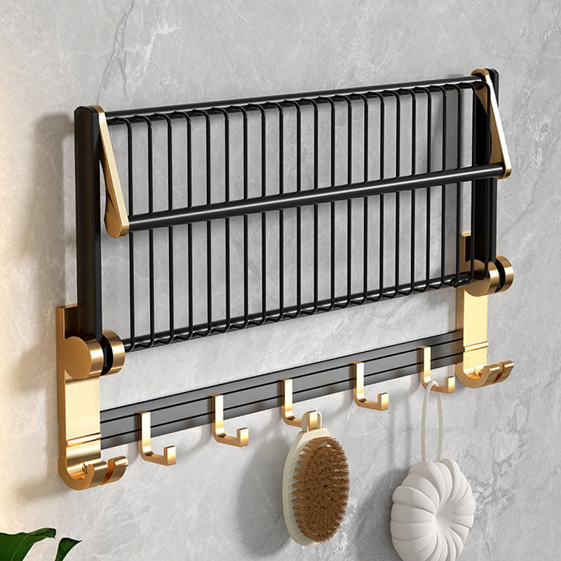 Avtoit | Modernism Bathroom Accessories Hardware Set Black & Gold Bathroom Shelf/Towel Bar