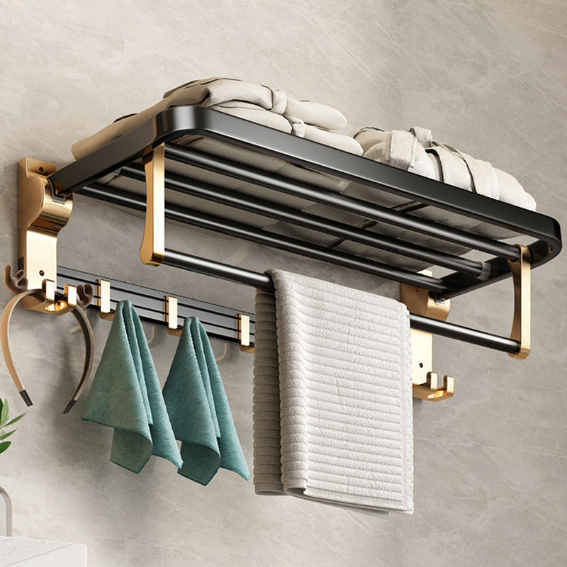 Avtoit | Modernism Bathroom Accessories Hardware Set Black & Gold Bathroom Shelf/Towel Bar