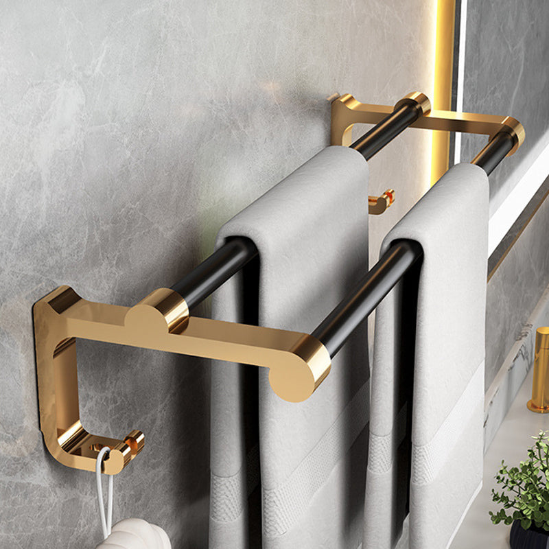 Avtoit | Modernism Bathroom Accessories Hardware Set Black & Gold Bathroom Shelf/Towel Bar