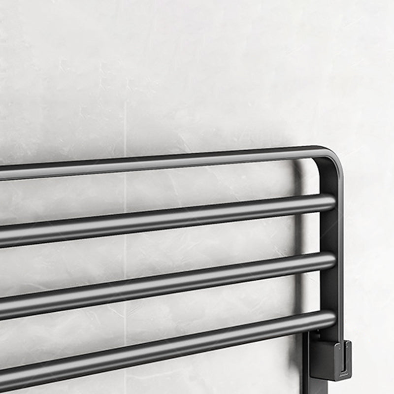 Avtoit | Black Aluminum Bathroom Accessory Set Modern Bathroom Shelf / Towel Bar & Paper Holder