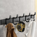 Avtoit | Black Aluminum Bathroom Accessory Set Modern Bathroom Shelf / Towel Bar & Paper Holder