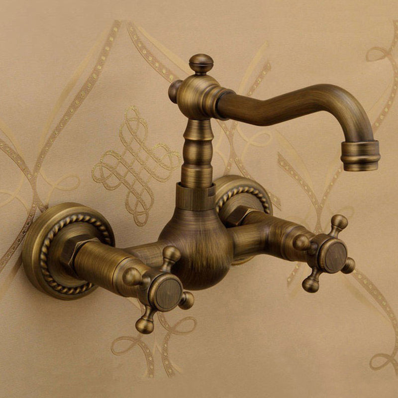 Avtoit | Traditional Wall-Mounted Copper Clawfoot Bathtub Faucet Trim Low Arc Clawfoot Bathtub Faucet
