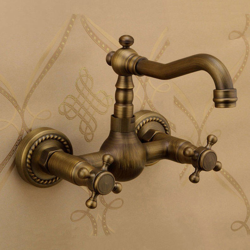 Avtoit | Traditional Wall-Mounted Copper Clawfoot Bathtub Faucet Trim Low Arc Clawfoot Bathtub Faucet