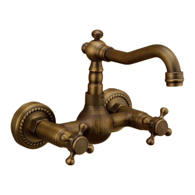 Avtoit | Traditional Wall-Mounted Copper Clawfoot Bathtub Faucet Trim Low Arc Clawfoot Bathtub Faucet