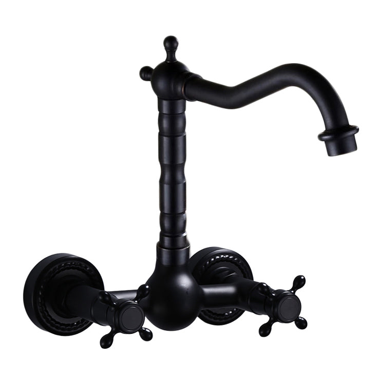 Avtoit | Traditional Wall Mounted Metal Bathtub Filler Low Arc Waterfall Bathroom Faucet