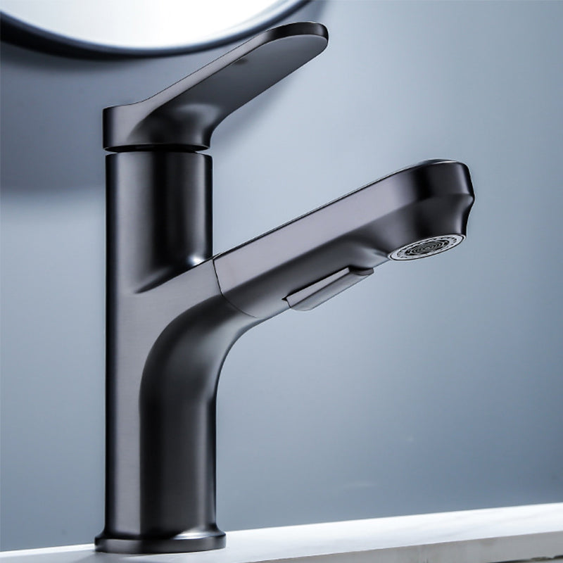 Avtoit | Vessel Sink Faucet Modern Pull-Out Bathroom Faucet with One Lever Handle