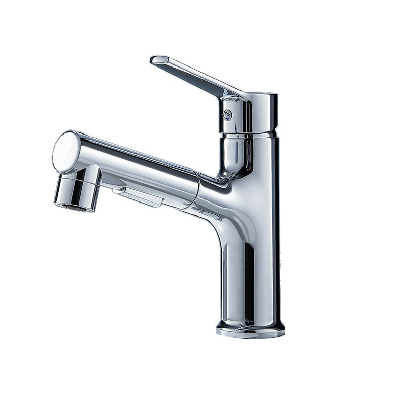 Avtoit | Vessel Sink Faucet Modern Pull-Out Bathroom Faucet with One Lever Handle