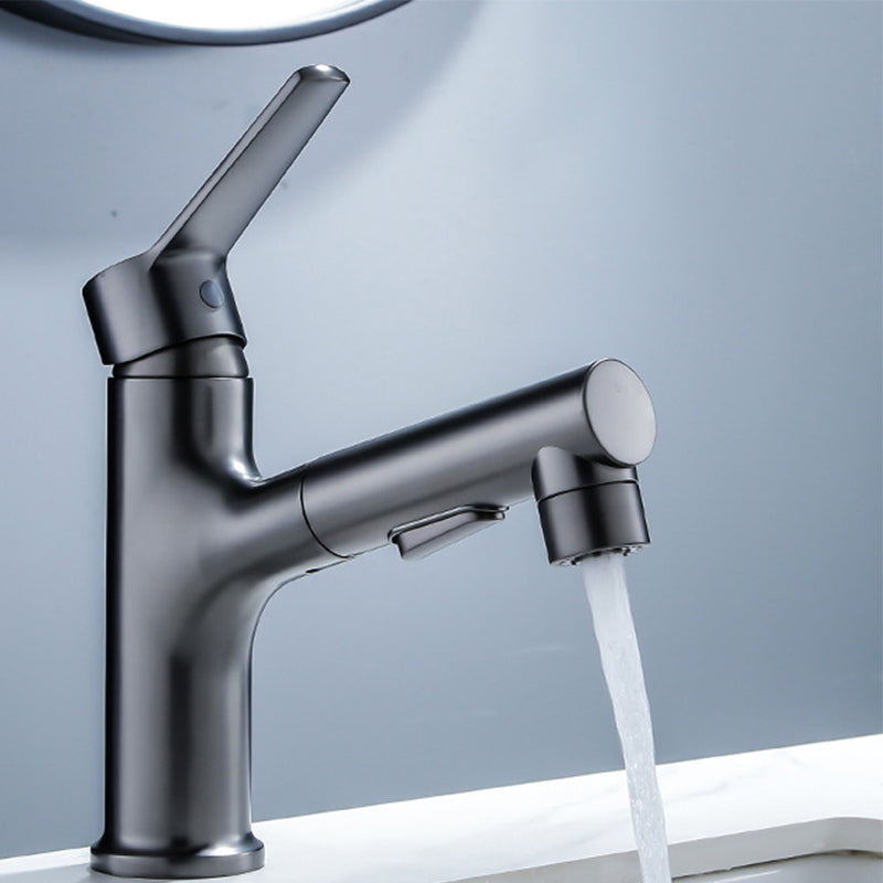Avtoit | Vessel Sink Faucet Modern Pull-Out Bathroom Faucet with One Lever Handle