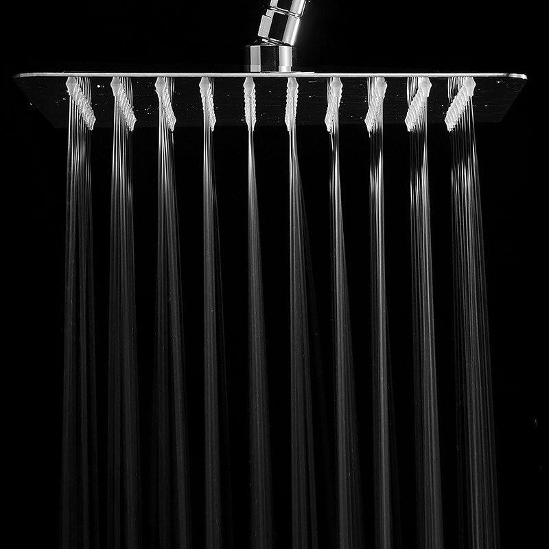 Avtoit | Contemporary Shower Combo Fixed Shower Head Stainless Steel Wall Mount Square Shower Head