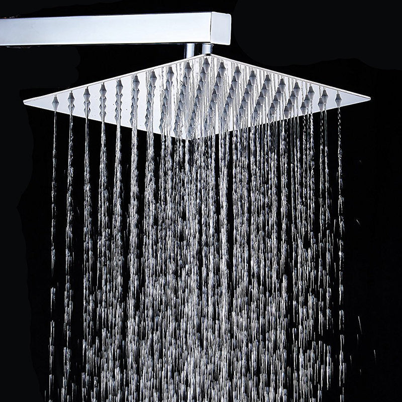 Avtoit | Contemporary Shower Combo Fixed Shower Head Stainless Steel Wall Mount Square Shower Head