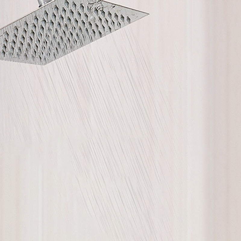 Avtoit | Contemporary Shower Combo Fixed Shower Head Stainless Steel Wall Mount Square Shower Head