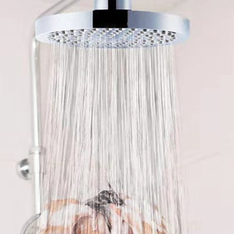 Avtoit | Contemporary Shower Combination Fixed Shower Head Stainless Steel Wall Mounted Round Shower Head