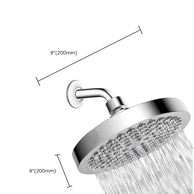 Avtoit | Contemporary Shower Combination Fixed Shower Head Stainless Steel Wall Mounted Round Shower Head