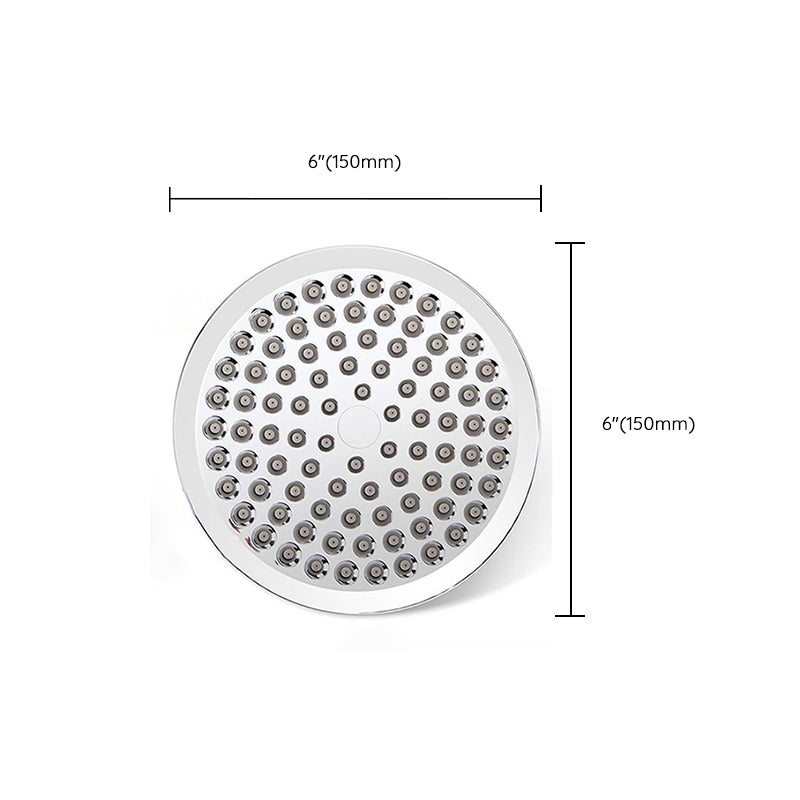 Avtoit | Contemporary Shower Combination Double Shower Head Chrome Wall Mounted Round Shower Head