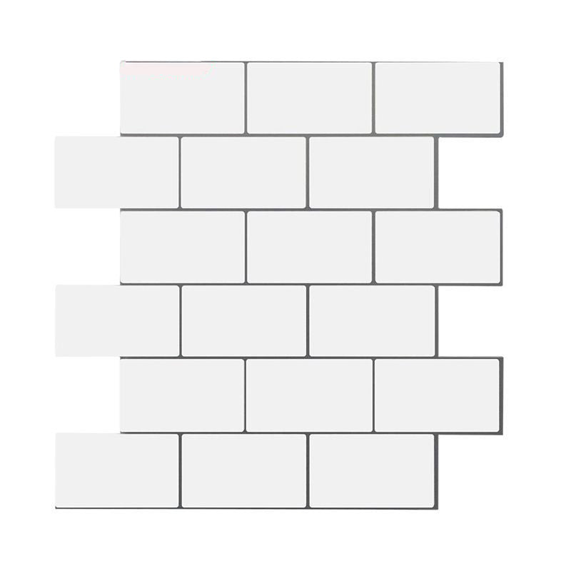 Avtoit | Peel and Stick Tiles Rectangular Stain Resistant PVC Subway Peel and Stick Tiles for the Kitchen