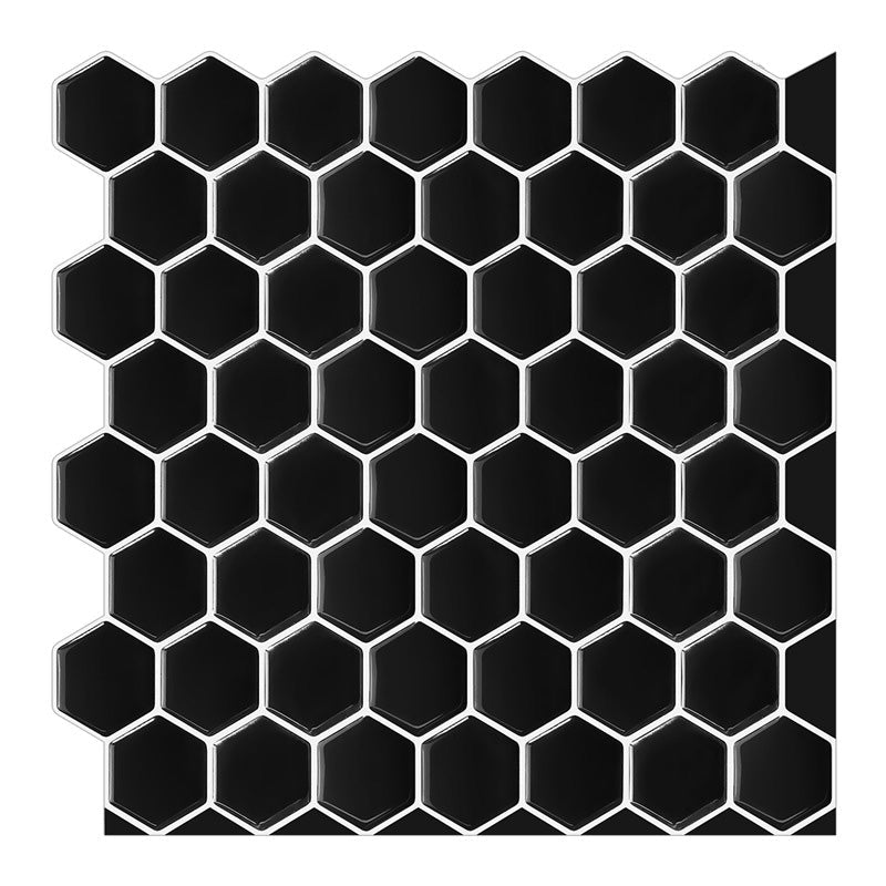 Avtoit | Hexagonal Peel & Stick Tile Stain-Resistant Plastic Peel & Stick Tile for Shower