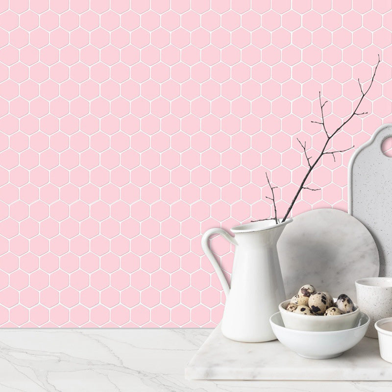 Avtoit | Self-adhesive tiles Solid Color Hexagonal Scratch-resistant Self-adhesive tiles
