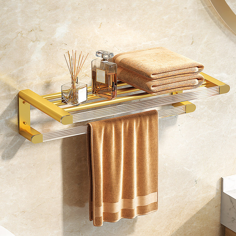 Avtoit | Modern Bathroom Hardware Set Towel Rack Bathroom Shelf Gray/Gold Bathroom Hardware Set