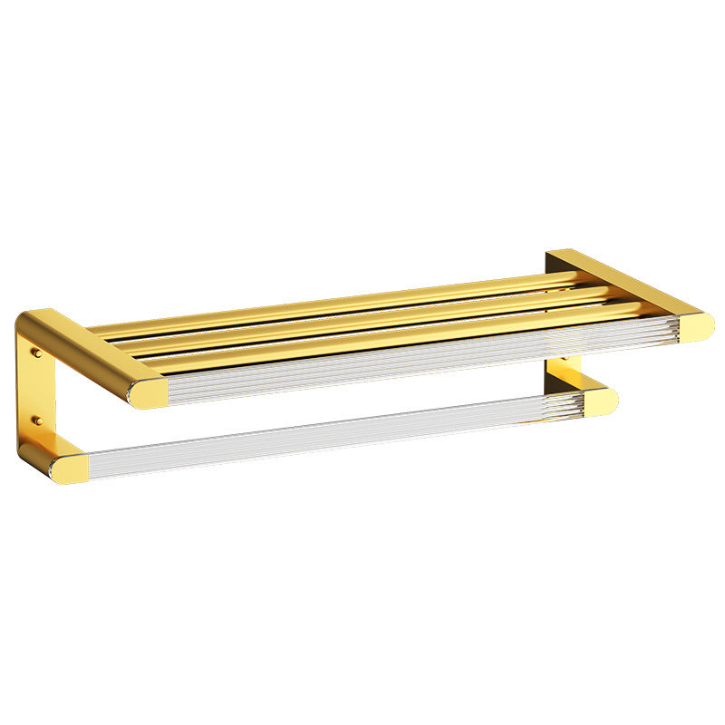 Avtoit | Modern Bathroom Hardware Set Towel Rack Bathroom Shelf Gray/Gold Bathroom Hardware Set