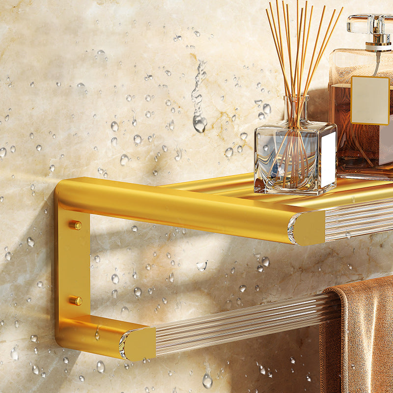 Avtoit | Modern Bathroom Hardware Set Towel Rack Bathroom Shelf Gray/Gold Bathroom Hardware Set
