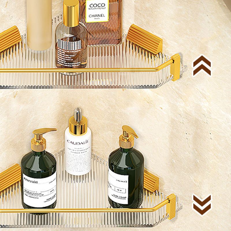 Avtoit | Modern Bathroom Hardware Set Towel Rack Bathroom Shelf Gray/Gold Bathroom Hardware Set