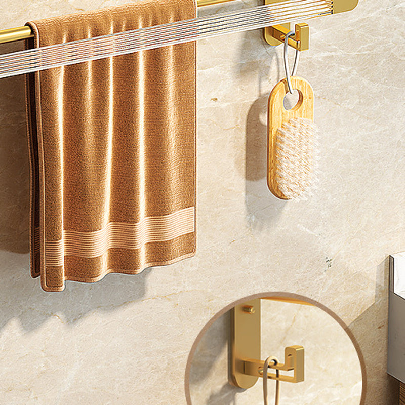 Avtoit | Modern Bathroom Hardware Set Towel Rack Bathroom Shelf Gray/Gold Bathroom Hardware Set