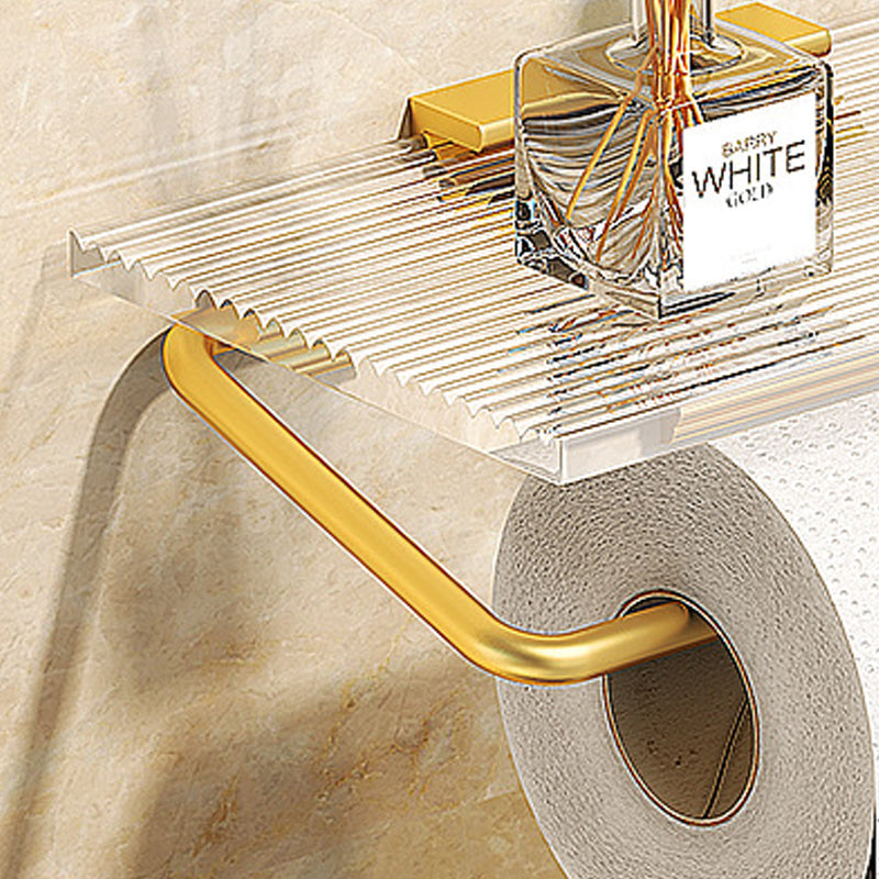 Avtoit | Modern Bathroom Hardware Set Towel Rack Bathroom Shelf Gray/Gold Bathroom Hardware Set