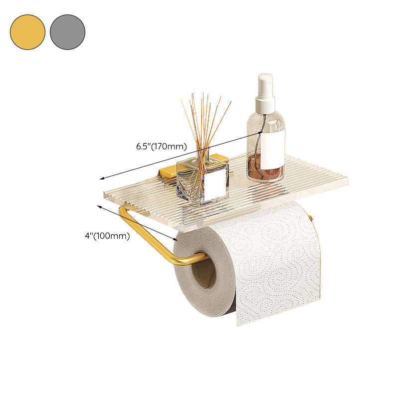 Avtoit | Modern Bathroom Hardware Set Towel Rack Bathroom Shelf Gray/Gold Bathroom Hardware Set