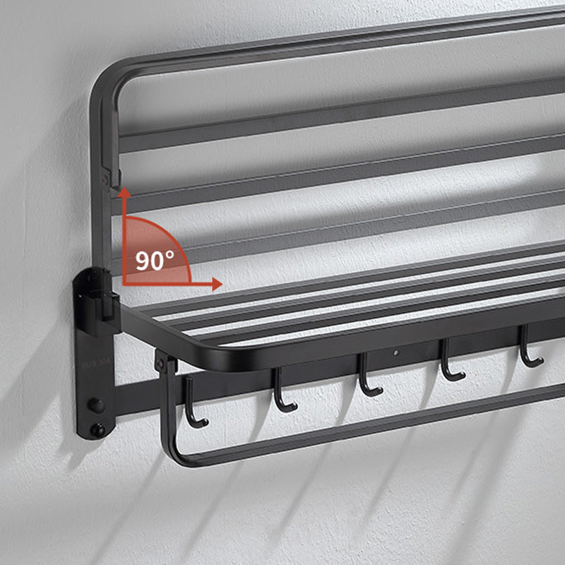 Avtoit | Modern Bathroom Accessory Set Bath Shelf Towel Holder Matte Black Bath Hardware Set