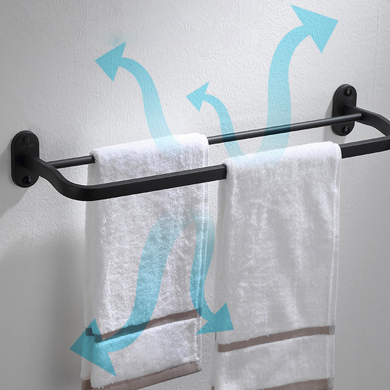 Avtoit | Modern Bathroom Accessory Set Bath Shelf Towel Holder Matte Black Bath Hardware Set