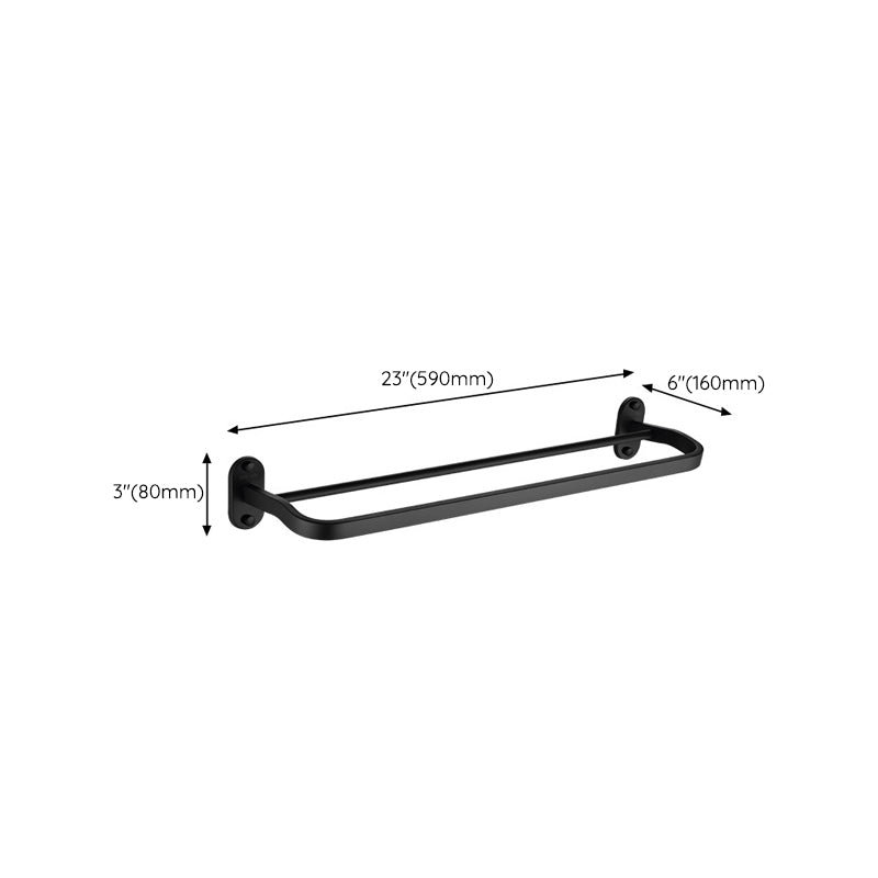 Avtoit | Modern Bathroom Accessory Set Bath Shelf Towel Holder Matte Black Bath Hardware Set