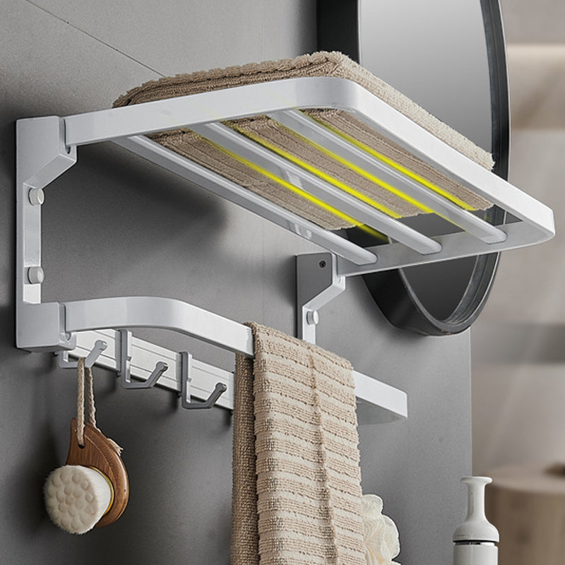 Avtoit | Modern Bathroom Accessory Set Towel Bar Bathroom Shelf White Bathroom Accessory Set